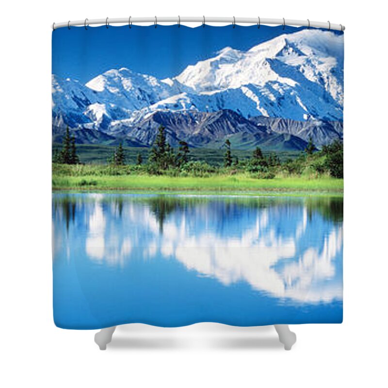 Photography Shower Curtain featuring the photograph Denali National Park Ak Usa by Panoramic Images