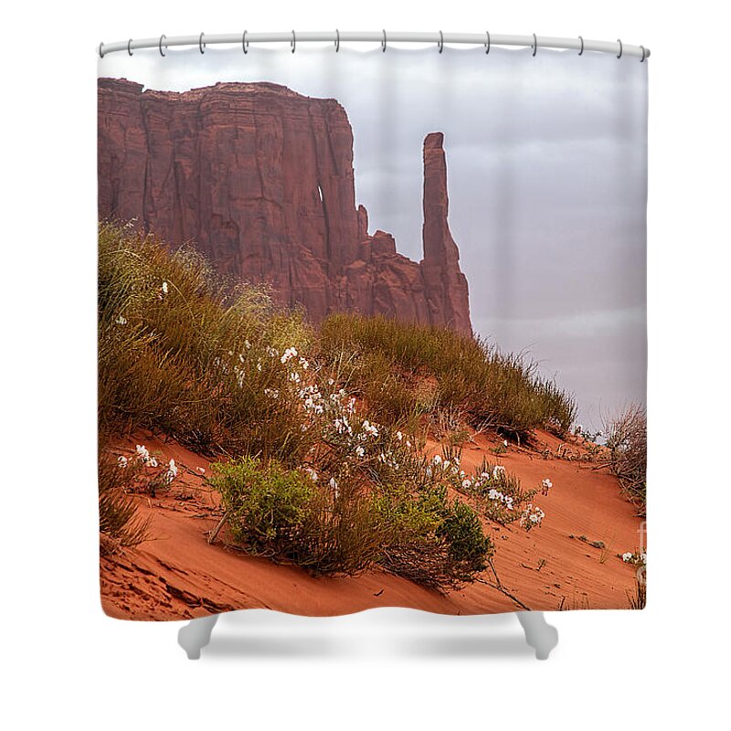 Utah Shower Curtain featuring the photograph Desert Flowers by Jim Garrison