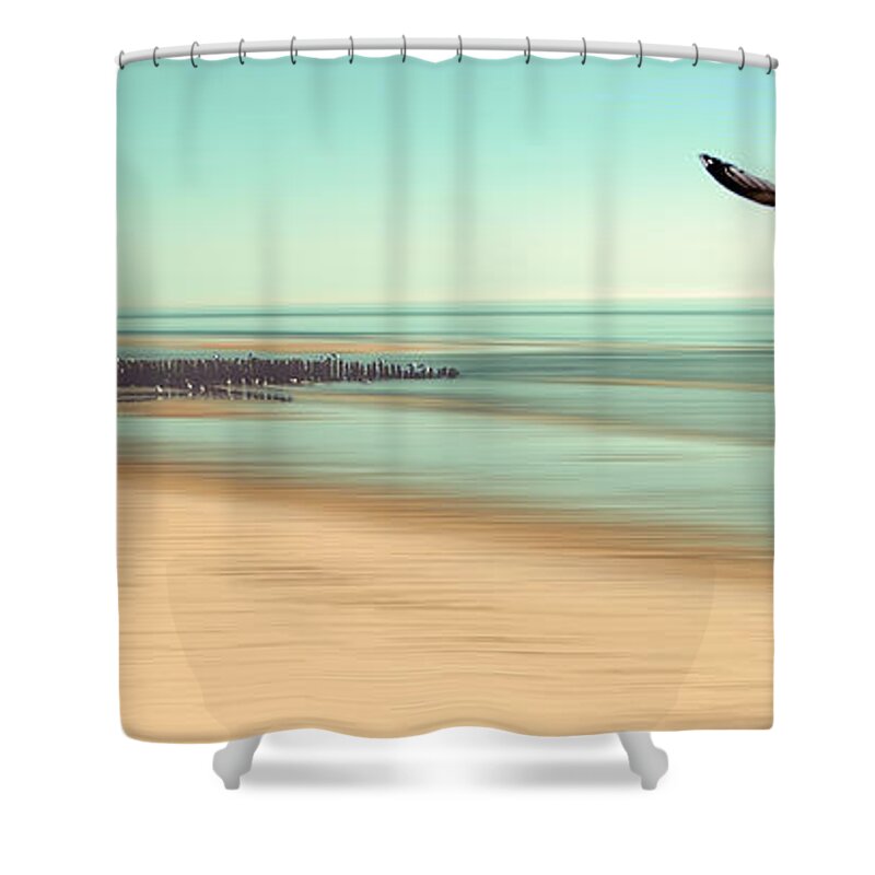 Peaceful Shower Curtain featuring the photograph Desire - Light by Hannes Cmarits