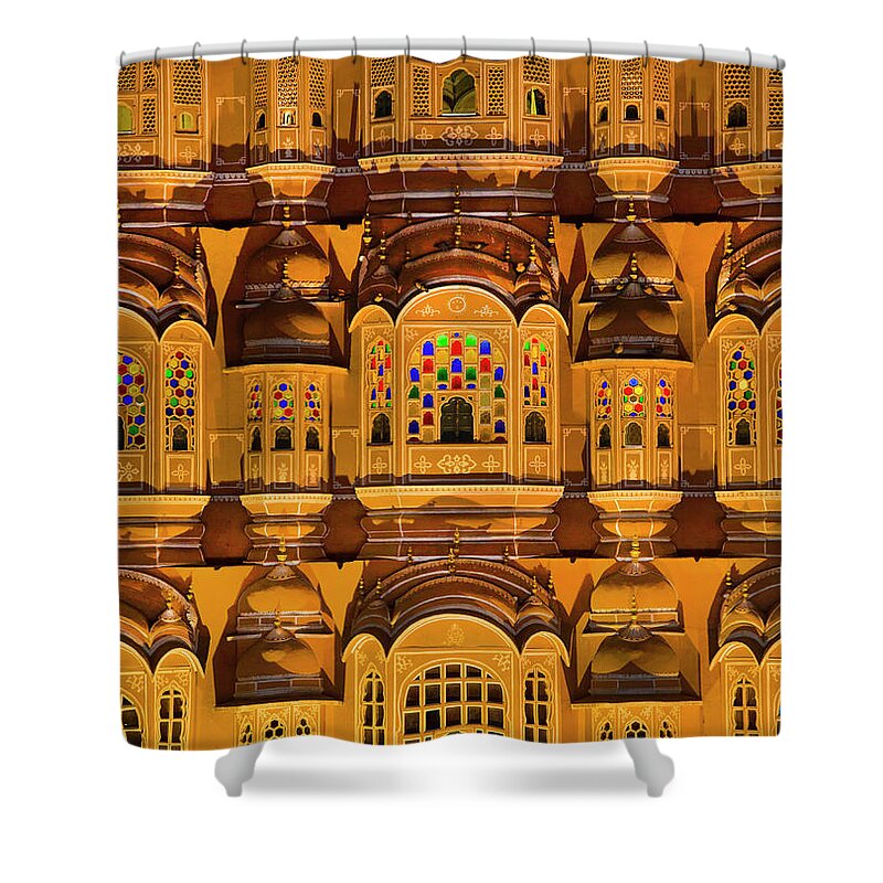 Royalty Shower Curtain featuring the photograph Detail View Of Palace by Grant Faint