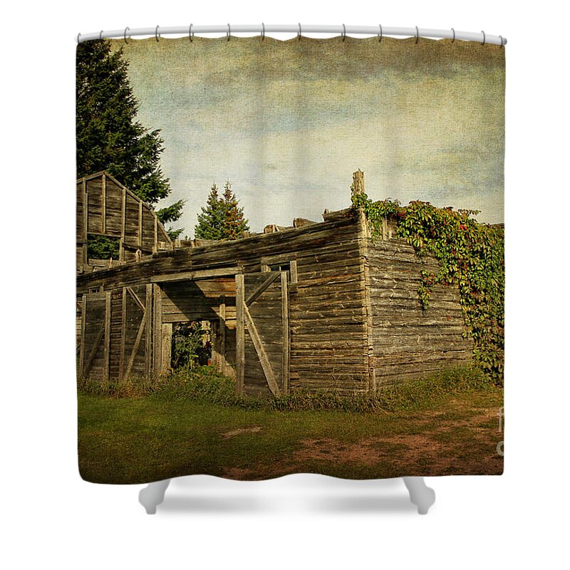 Barn Shower Curtain featuring the photograph Dilapidated Barn by Teresa Zieba
