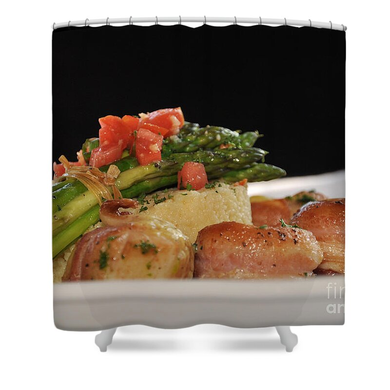 Asparagus Shower Curtain featuring the photograph Dinner is Served by Debby Pueschel