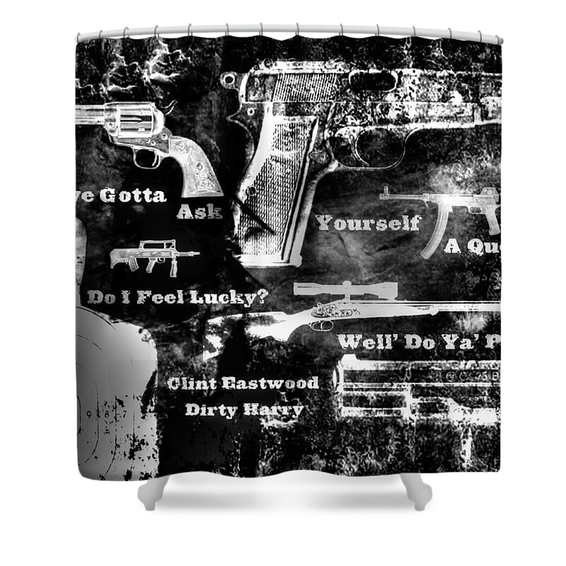Dirty Harry Shower Curtain featuring the photograph Dirty Harry by Michael Damiani