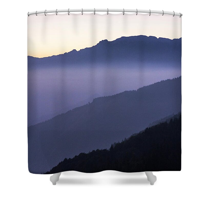 Tranquility Shower Curtain featuring the photograph Distanze by Davide Tessaro