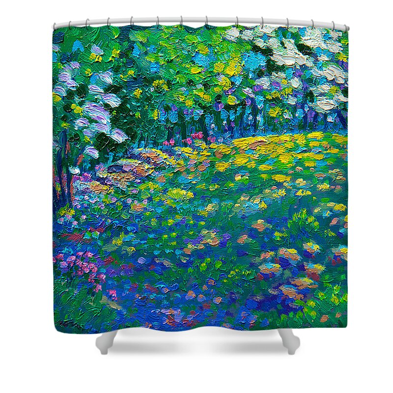 Pennsylvania Shower Curtain featuring the painting Dogwoods Day by Michael Gross