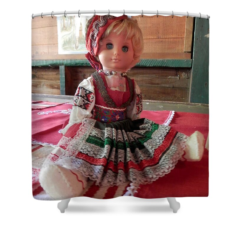 Doll Shower Curtain featuring the photograph Doll 2 by Pema Hou