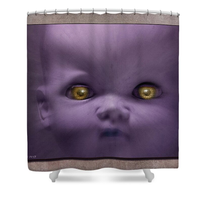 Doll Shower Curtain featuring the photograph Doll 3 by WB Johnston
