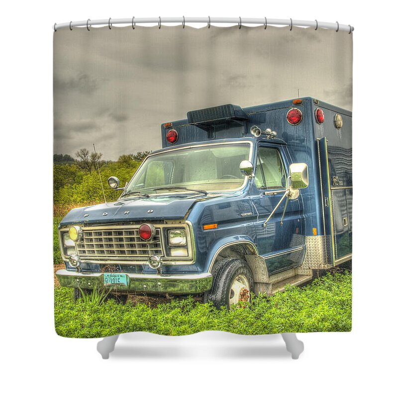 Ambulance Shower Curtain featuring the photograph Don't Call Me by Thomas Young