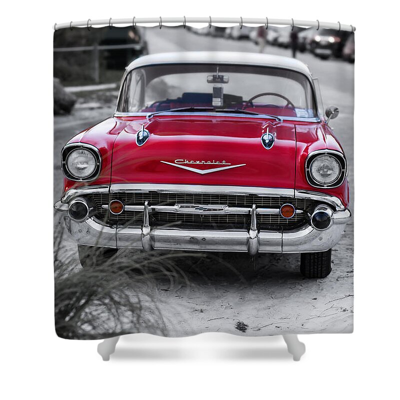Beach Shower Curtain featuring the photograph Down at the Shore by Edward Fielding