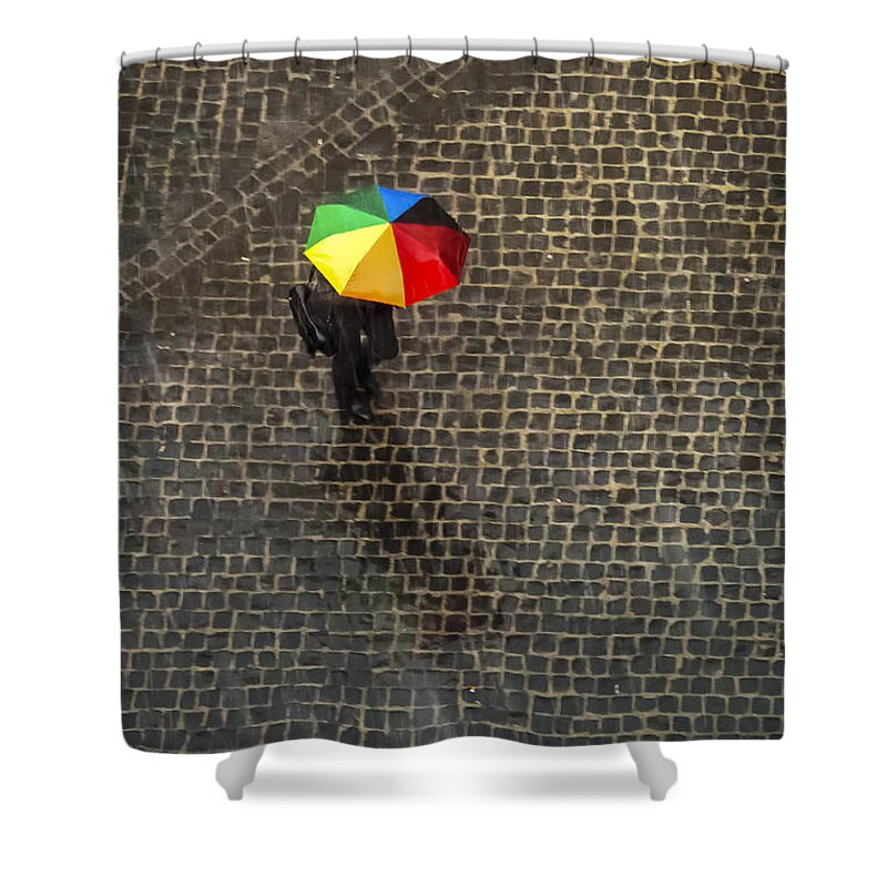 Downpour Shower Curtain featuring the photograph Downpour by Kyle Wasielewski