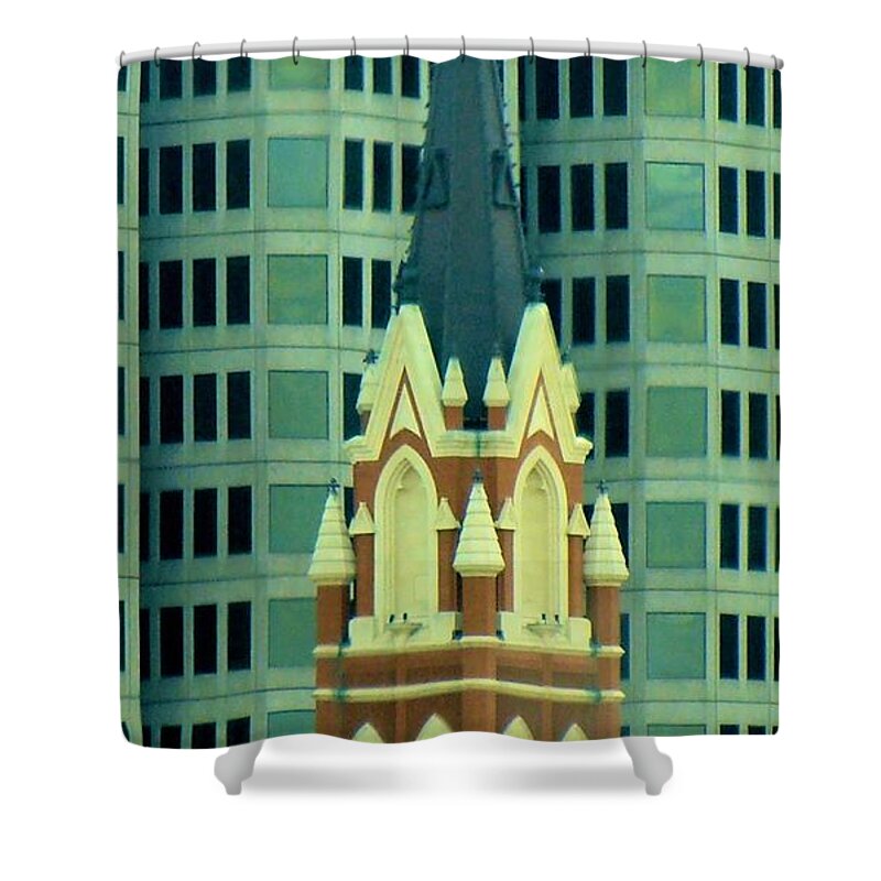 Dallas Shower Curtain featuring the photograph Downtown Dallas by Janette Boyd