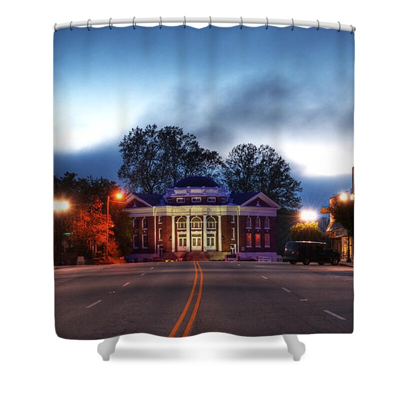 Murphy North Carolina Shower Curtain featuring the photograph Downtown Murphy by Greg and Chrystal Mimbs