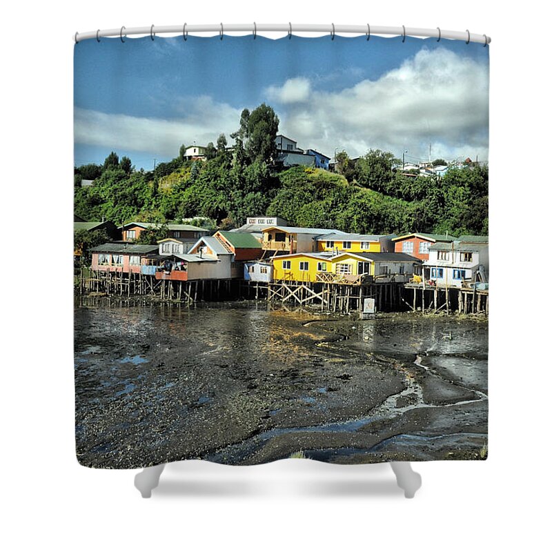 Photograph Shower Curtain featuring the photograph Dream Homes by Richard Gehlbach