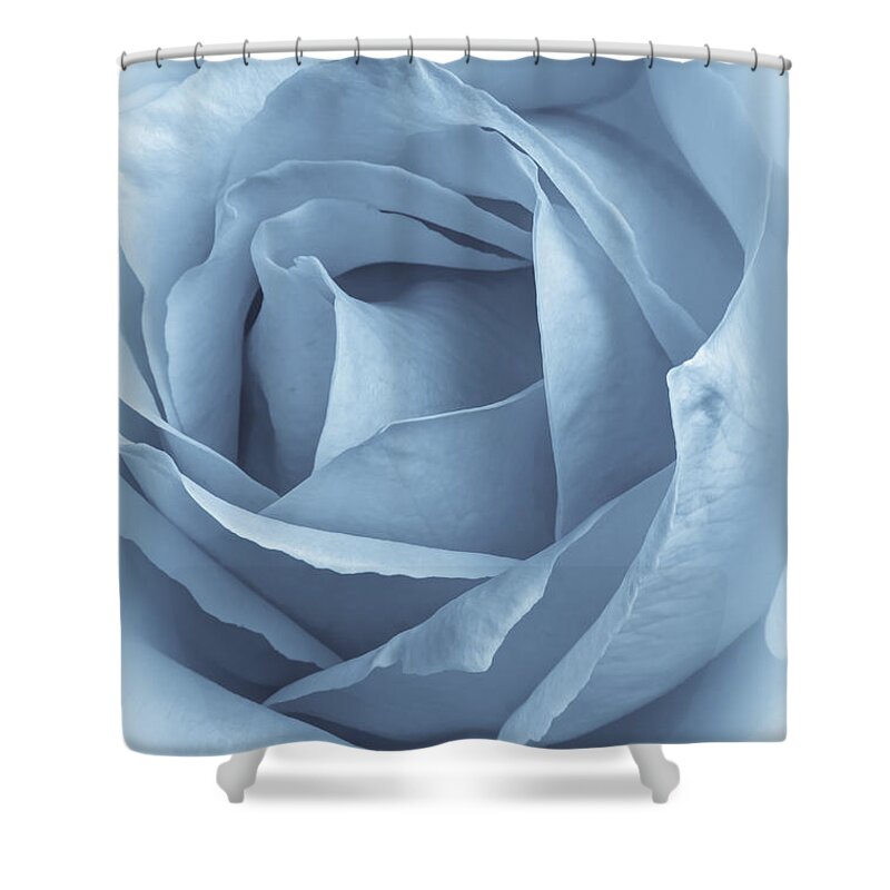 Closeup Shower Curtain featuring the photograph Dreamy Blue by Heidi Smith