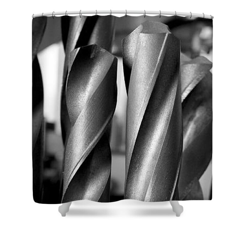 Dubuque Shower Curtain featuring the photograph Drills by Steven Ralser