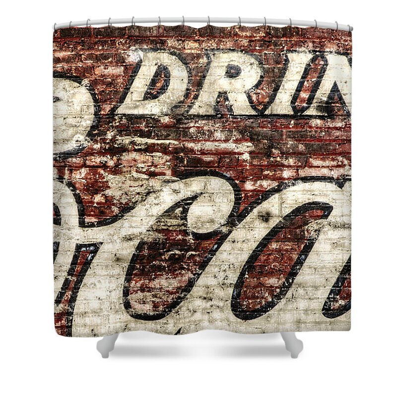 Red Shower Curtain featuring the photograph Drink Coca-Cola 2 by Scott Norris