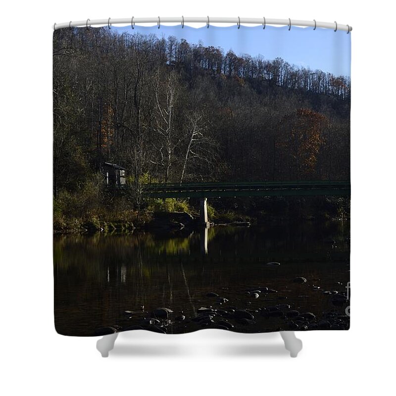 Trout Stream Shower Curtain featuring the photograph Dry Fork at Jenningston by Randy Bodkins
