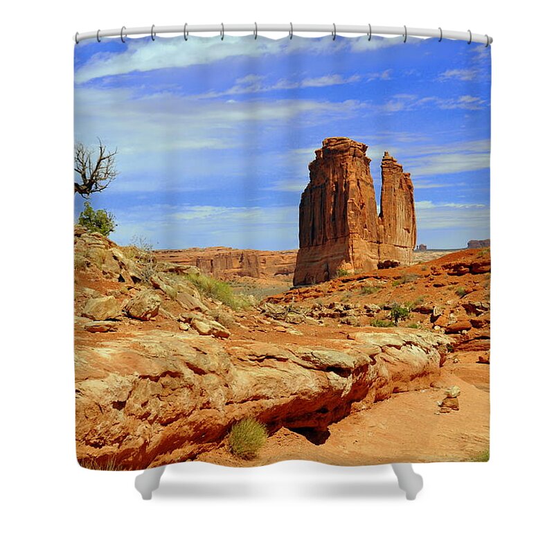 Arches National Park Shower Curtain featuring the photograph Dsc_3690.jpg by Marty Koch