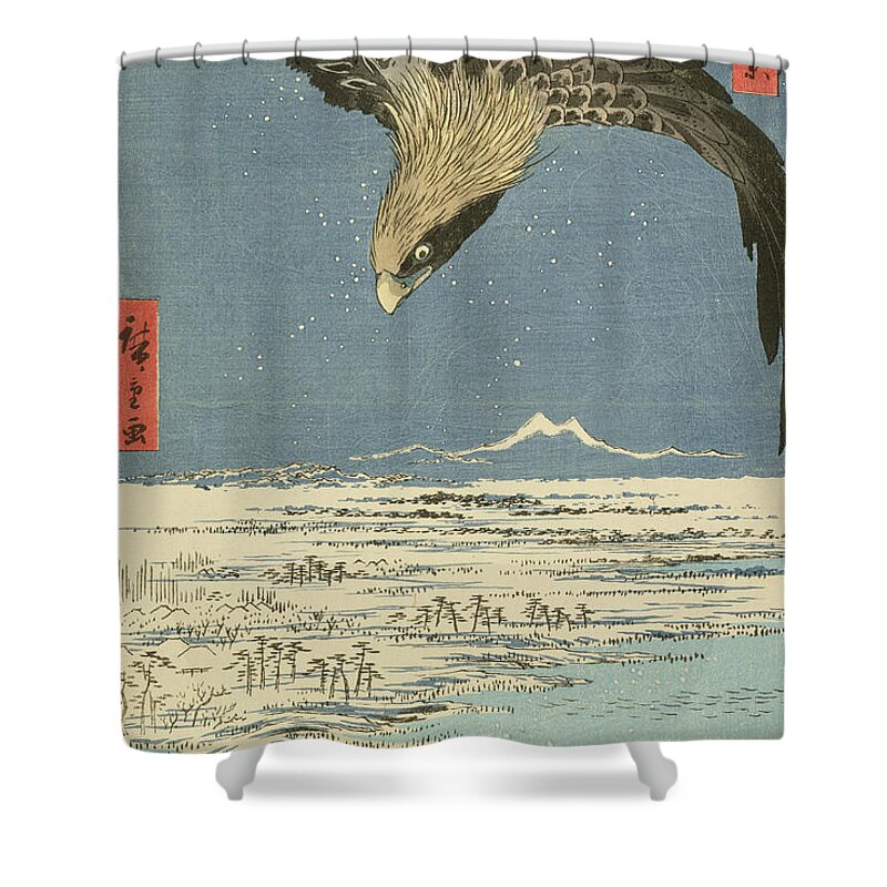 Japanese Woodblocks: Hokusai Cool Shower Curtains