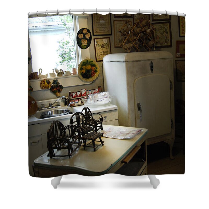 Early Fifty's Kitchen Shower Curtain featuring the photograph Early Fifty's Kitchen by Randall Branham