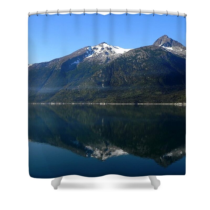 Alaska Shower Curtain featuring the photograph Early Morning Fog by Kathy Churchman