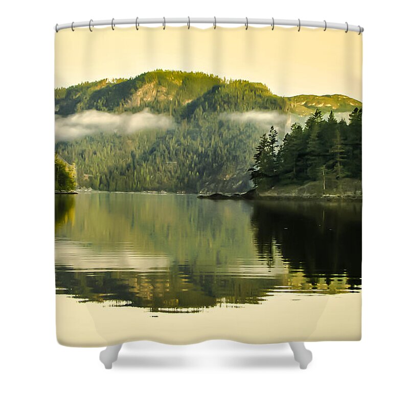 Reflections Shower Curtain featuring the photograph Early Morning Reflections by Robert Bales