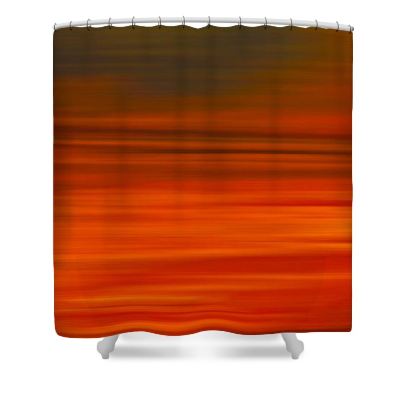 Abstract Paintings Shower Curtain featuring the digital art Abstract Earth Motion Sun Burnt by Linsey Williams