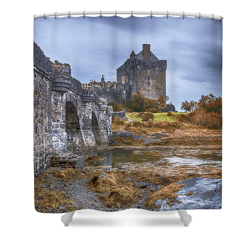 Eilean Donan Shower Curtain featuring the photograph Eilean Donan Castle 3 by Chris Thaxter