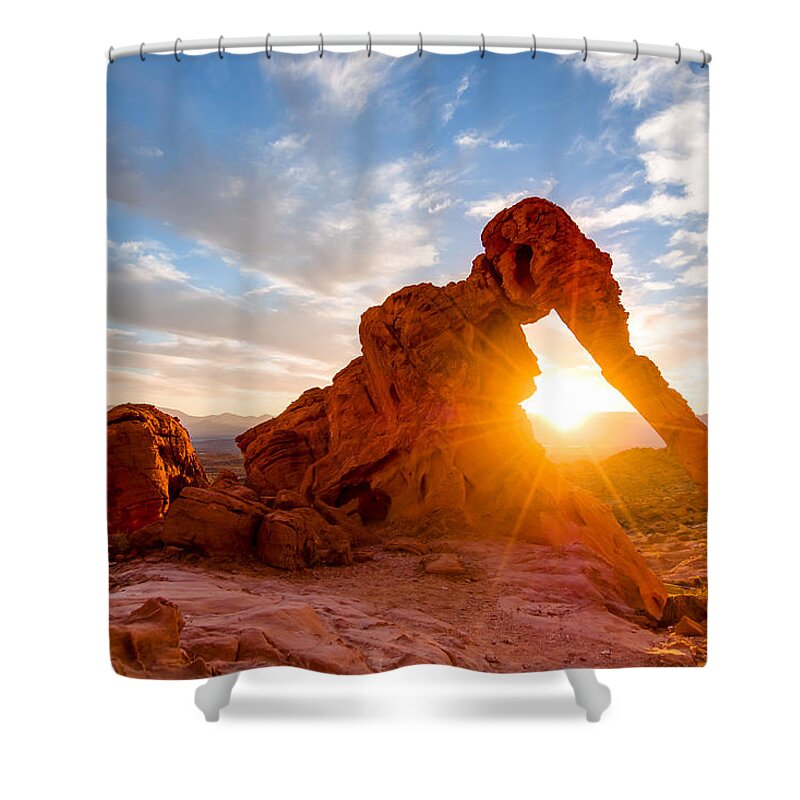 Elephant Rock Shower Curtain featuring the photograph Elephant Rock by Emily Dickey