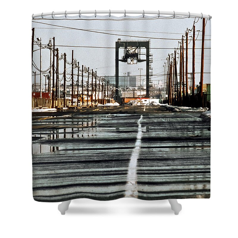 Elizabeth Shower Curtain featuring the photograph Elizabeth NJ by Kellice Swaggerty