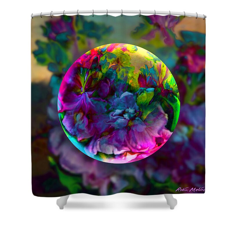 Spring Shower Curtain featuring the painting Emerging Spring by Robin Moline