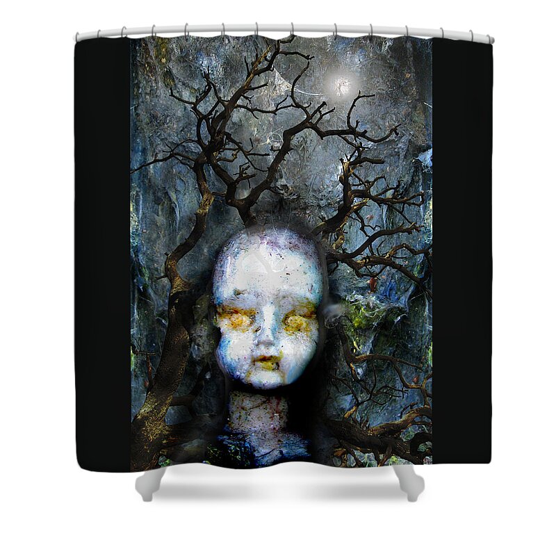 Doll Shower Curtain featuring the digital art Enchanted Forest by Lisa Yount