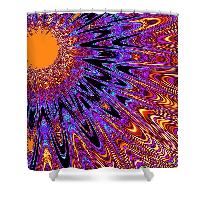 Spiritual Shower Curtain featuring the digital art Energy by Ester McGuire