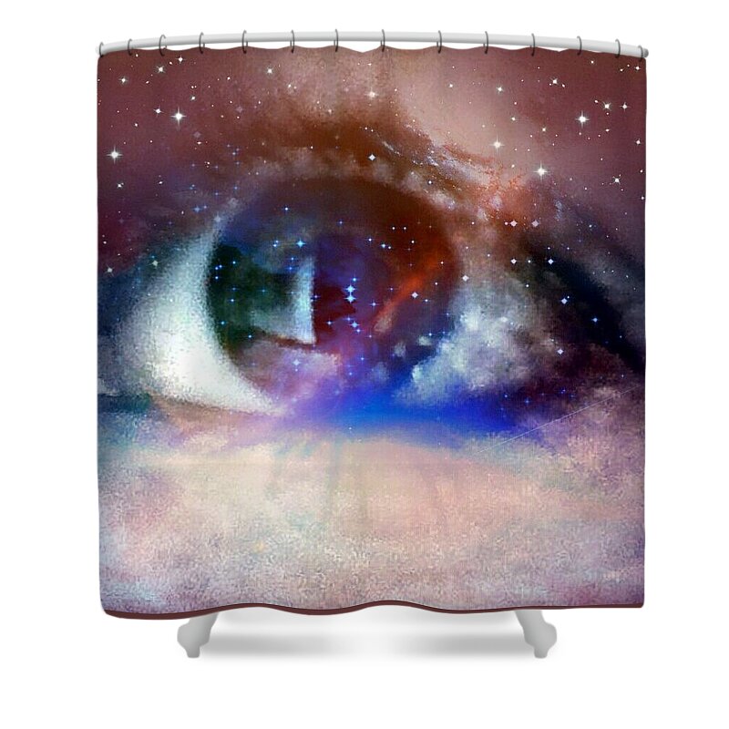 Abstract Shower Curtain featuring the photograph Enlightened by Amy-Elizabeth Toomey