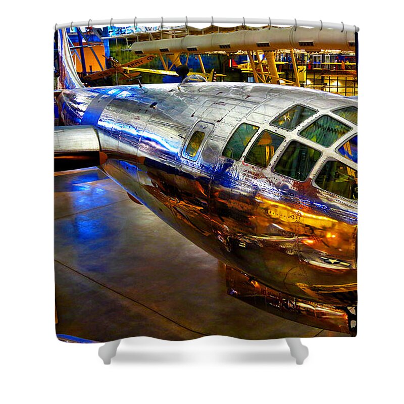 Enola Gay Shower Curtain featuring the photograph Enola Gay by Mitch Cat