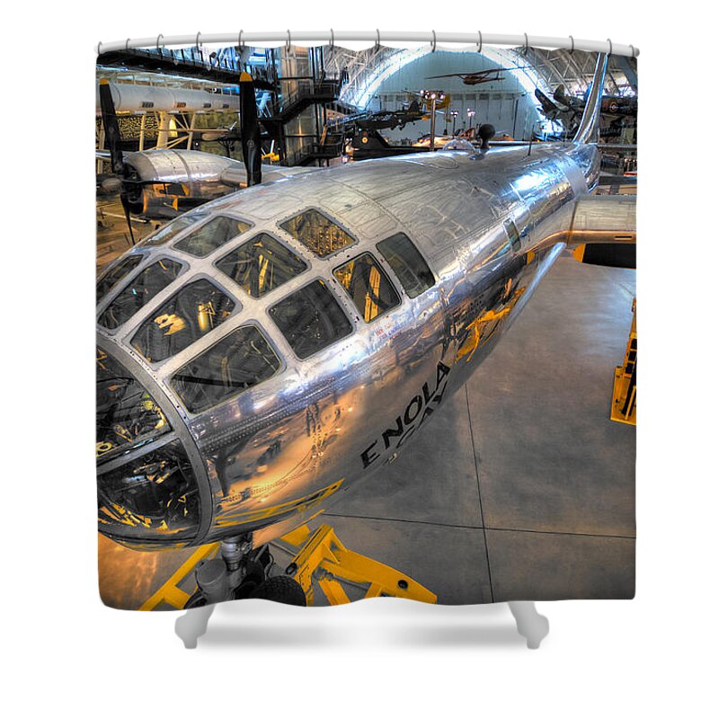  Shower Curtain featuring the photograph Enola Gay by Tim Stanley
