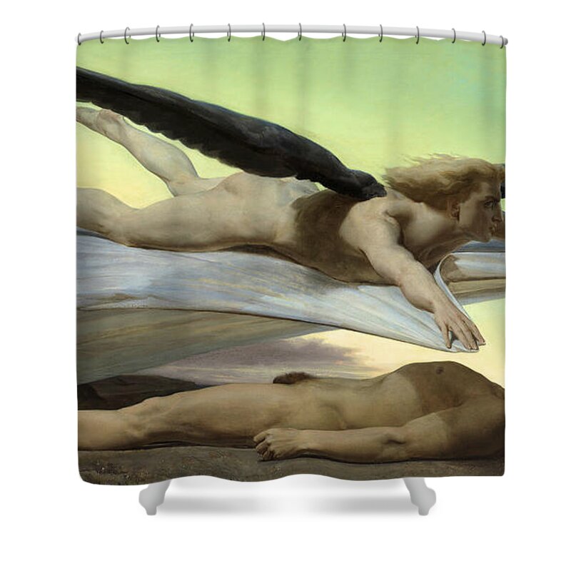Equality Before Death Shower Curtain featuring the painting Equality Before Death by William Adolphe Bouguereau