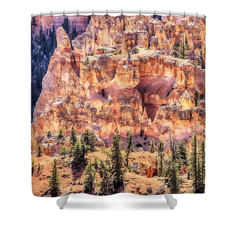 Bryce Canyon Art Shower Curtain featuring the photograph Bryce Canyon Art by David Millenheft