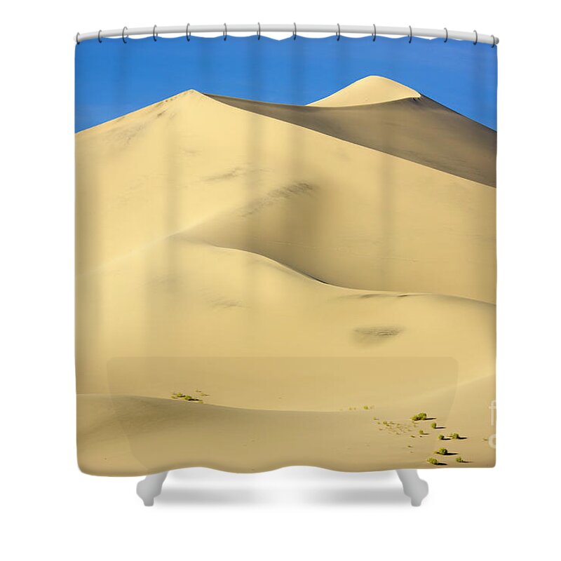 00431196 Shower Curtain featuring the photograph Eureka Dunes in Death Valley #2 by Yva Momatiuk John Eastcott
