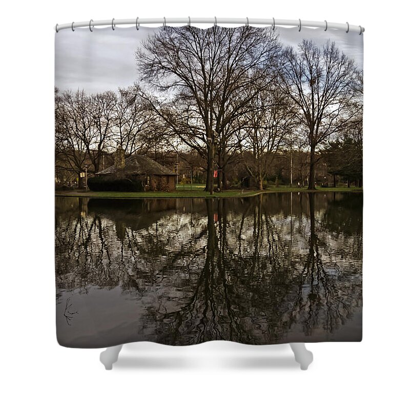 Evening Shower Curtain featuring the photograph Evening by Frank Winters