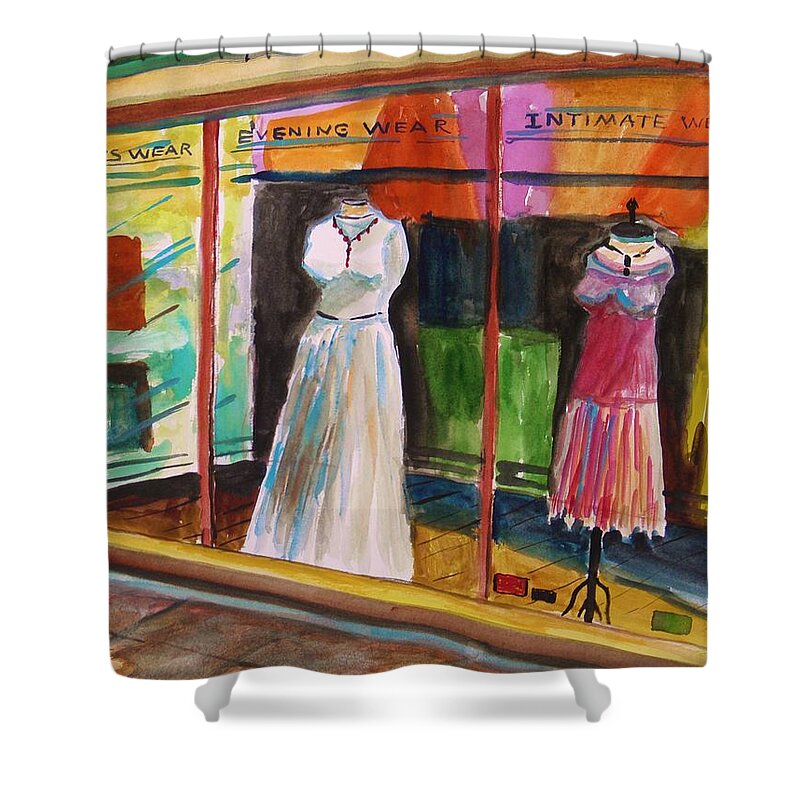 Evening Wear Shower Curtain featuring the painting Evening Wear by John Williams