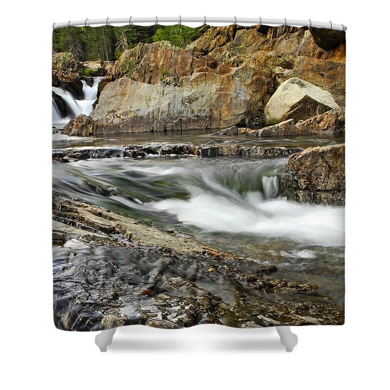 Nature Shower Curtain featuring the photograph Everything Flows by Donna Blackhall