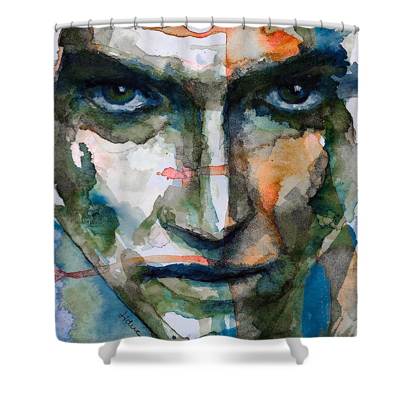 Actors Shower Curtain featuring the painting The mirror of the soul by Laur Iduc