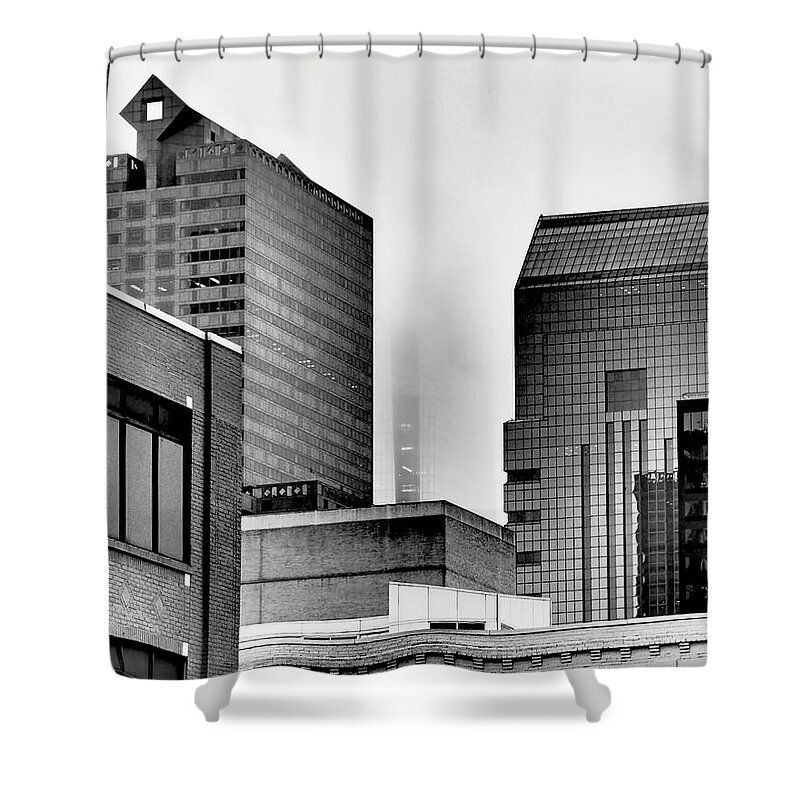 Philadelphia Shower Curtain featuring the photograph Fade to Grey by Rona Black