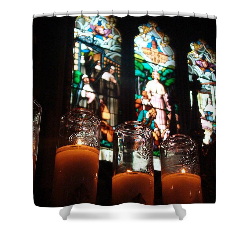 Notre Dame Shower Curtain featuring the photograph Faith by Zinvolle Art