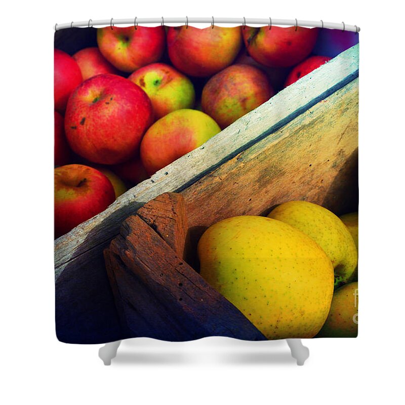 Apple Shower Curtain featuring the photograph Fall Abundance by Carlee Ojeda
