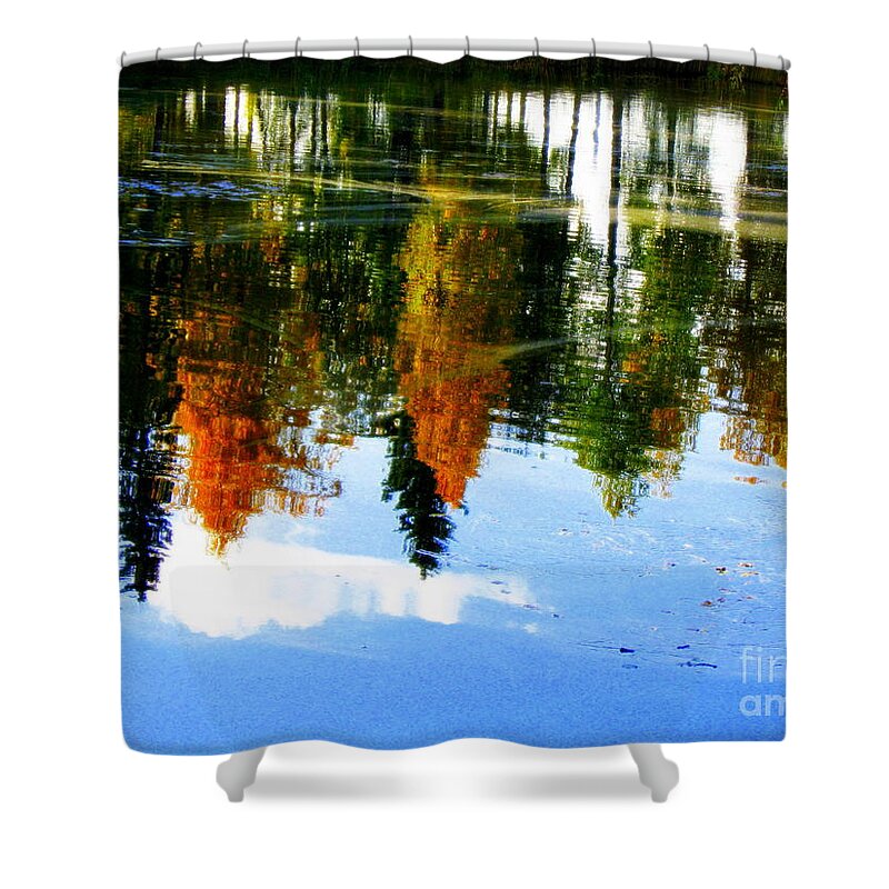 Autumn Canvas Prints Shower Curtain featuring the photograph Fall colors by Pauli Hyvonen