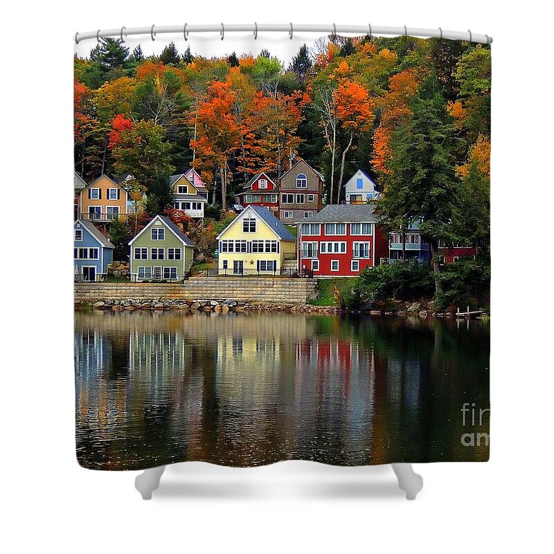 Marcia Lee Jones Shower Curtain featuring the photograph Fall Days by Marcia Lee Jones