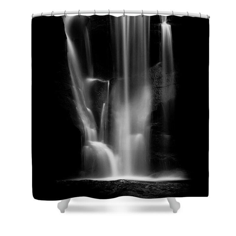 Waterfall Shower Curtain featuring the photograph Falling Light by Shane Holsclaw