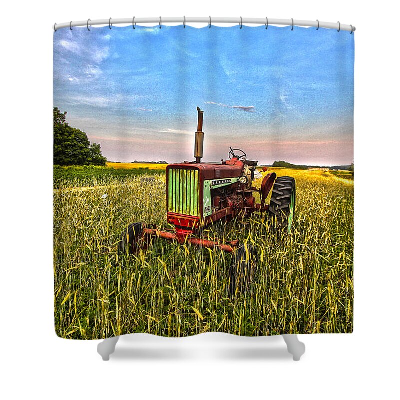 Farmall Shower Curtain featuring the photograph Farmall Tractor I by Robert Seifert